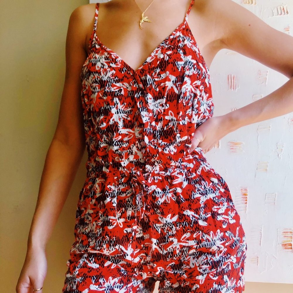 Banana Republic Red Romper